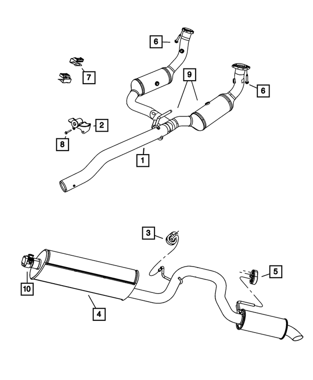 52128668AB - Exhaust: Exhaust Hanger for Mopar Image