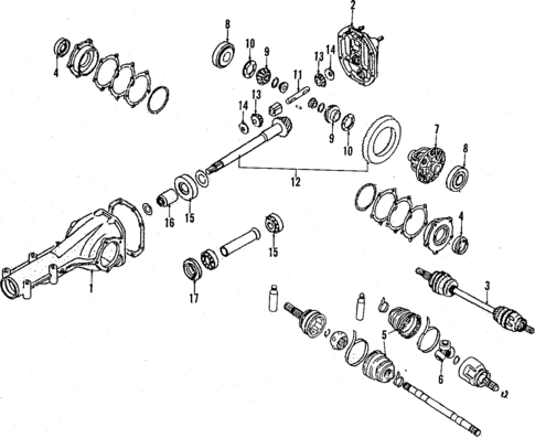 Differential for 1989 Nissan Stanza #0