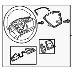 4KE419091DQPJ - Steering: Steering Wheel for Audi Image