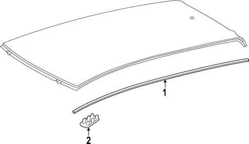 Exterior Trim - Roof for 2022 Toyota Corolla Cross #0