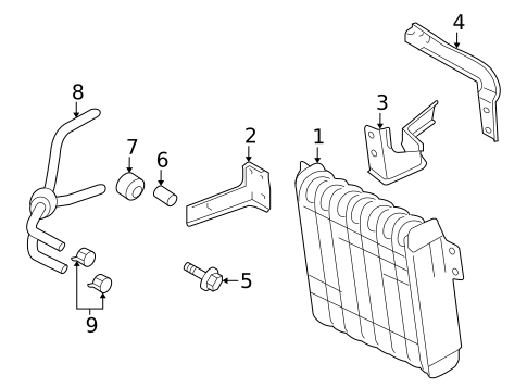 Trans Oil Cooler for 2010 Mitsubishi Outlander #0