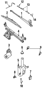 F5RZ17526A - Body: Wiper Arm for Ford Image