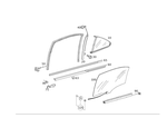 2037300219 - : Window Divider for Mercedes-Benz: C230, C280, C32 AMG, C350, C55 AMG Image