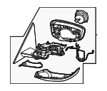 51165A3DD55 - Body: Mirror Assembly for BMW: 230i, 230i xDrive Image