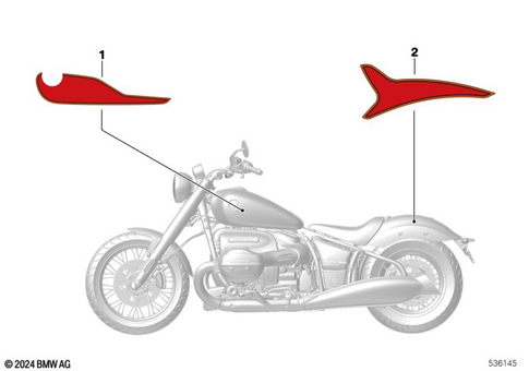 Stickers, Labels, Adhesive Film Strips for 2019 BMW-Motorrad R 18 #1
