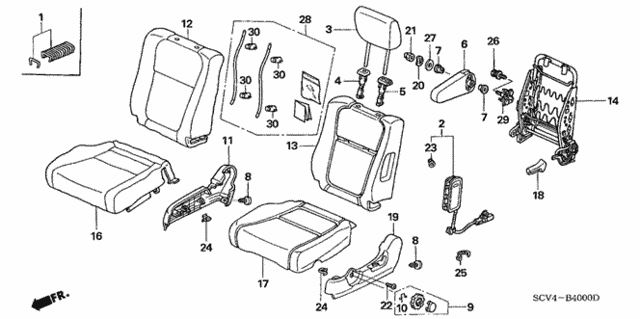 Front Seat (L.) for 2005 Honda Element #0