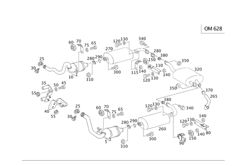 Exhaust System for Eight-Cylinder Diesel Vehicles for 2011 Mercedes-Benz G 55 AMG&reg; #0