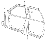 E9DZ5413208B - Body: Pillar Trim for Mercury: Sable Image