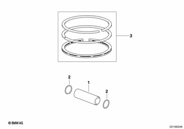 11257675304 - Engine: Gudgeon Pin - D22X18X68.7 for BMW-Motorrad Image