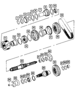5103488AA - NVG273; Transfer Case: Input Gear Bearing for Mopar Image