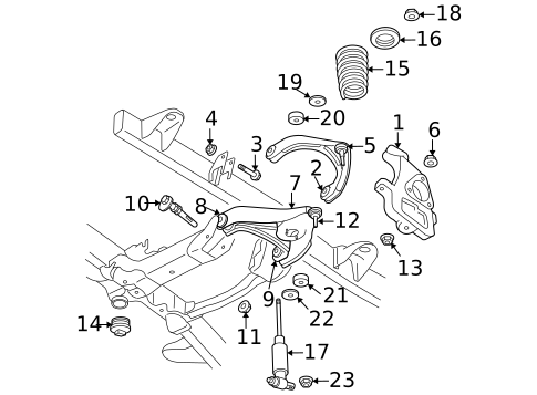 Rear Suspension for 2007 Dodge Ram 1500 #3