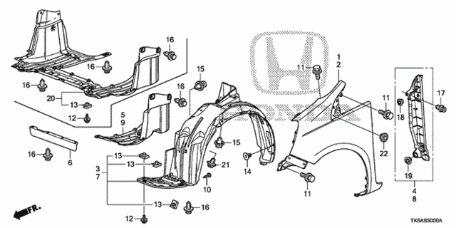 Front Fender for 2013 Honda Fit #0