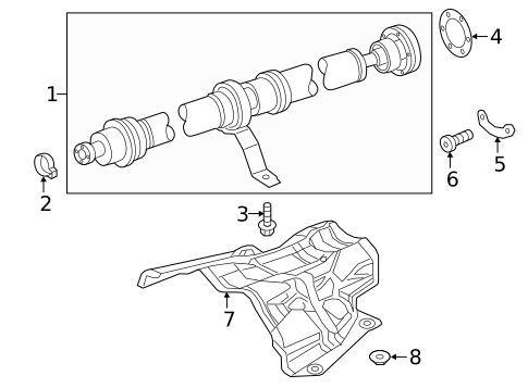 Drive Shaft for 2013 Audi A5 Quattro #1
