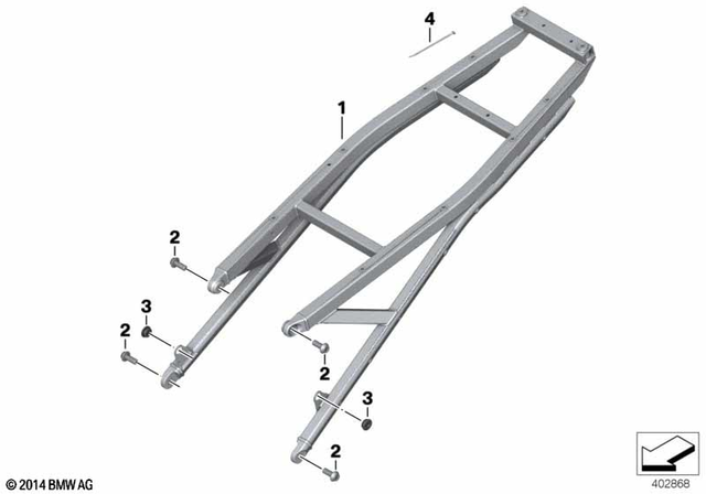46518528588 - Frame and Mounting Parts: Rear Frame -  for BMW-Motorrad Image