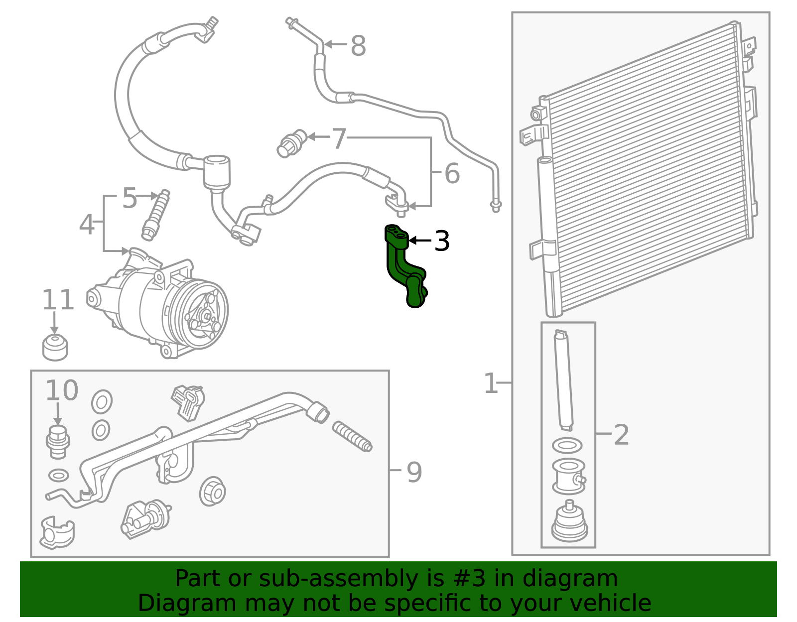 23292624 - Air Conditioning Condenser Hose Assembly (to Air ...