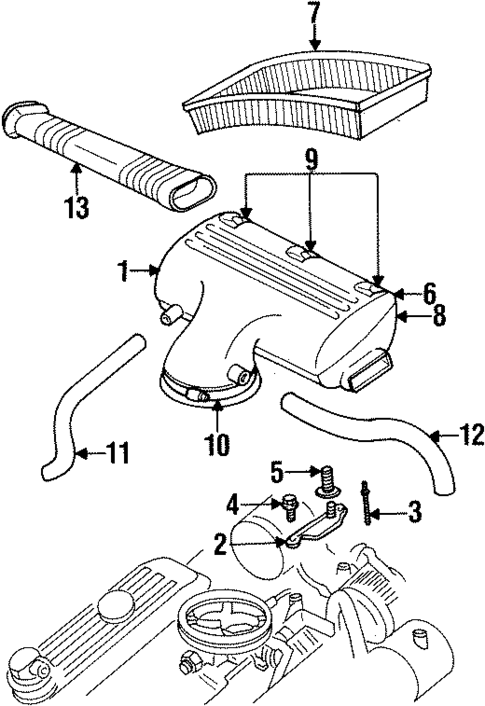 Air Intake for 1996 Dodge Ram 1500 #0