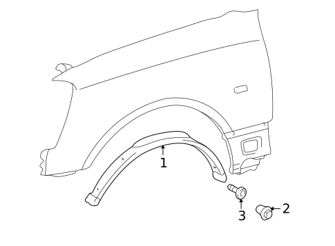 Exterior Trim - Fender for 2003 Lexus SC430 #0