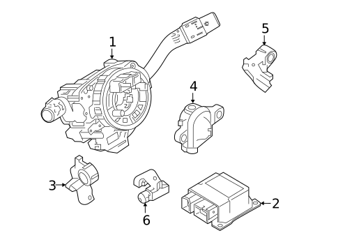 Air Bag Components for 2020 Jaguar I-Pace #1