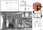 12631742690 - Vehicle Electrical System: Relay Changer Salmon Red for BMW Image