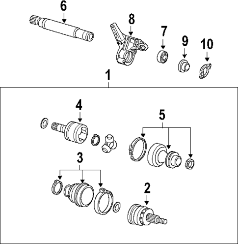 Axle Shafts & Joints for 2008 Saab 9-3 #0