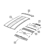 68391963AA - Body Sheet Metal Except Doors: Dash Crossmember for Mopar Image