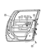 1WD59LA8AC - : Release Handle Bezel, Left for Mopar Image