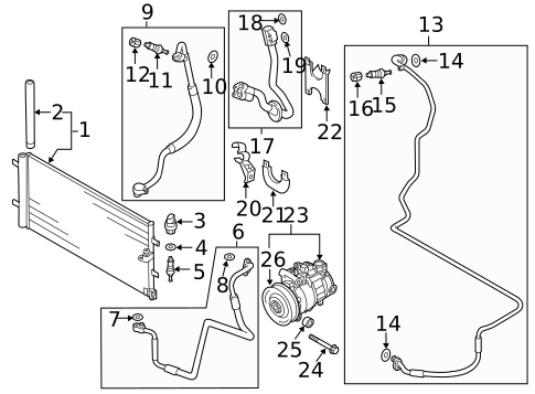A/C Clutch & Compressor for 2017 Audi A7 Quattro #0