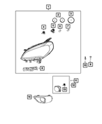 68307296AA - Electrical: Headlamp Cap for Mopar Image