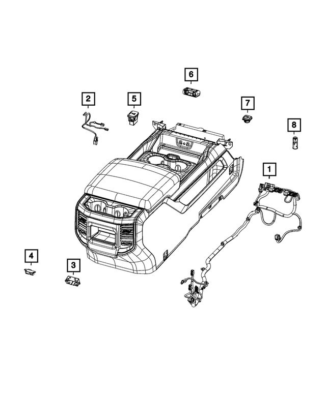 68488325AA - Electrical: Console Wiring for Mopar Image