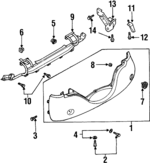 8970688190 - : Side Marker Lamp Nut for Isuzu Image