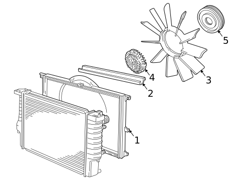 Cooling Fan for 1997 BMW 528i #0