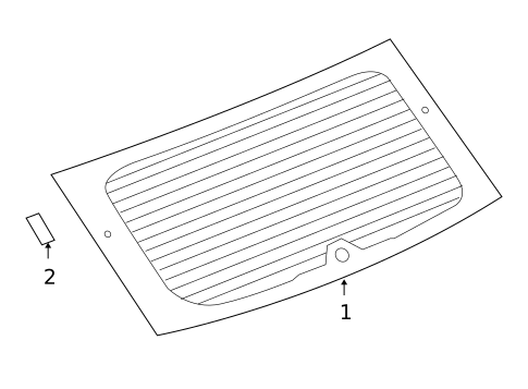 Glass - Lift Gate for 2011 Dodge Caliber #0