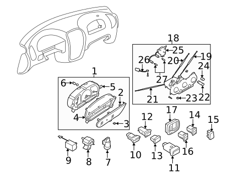 Controls for 2003 Hyundai Accent #0