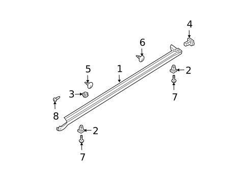 Exterior Trim - Pillars for 2006 Nissan Maxima #0