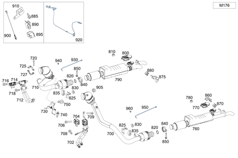 Exhaust System for 2023 Mercedes-Benz G550 #0