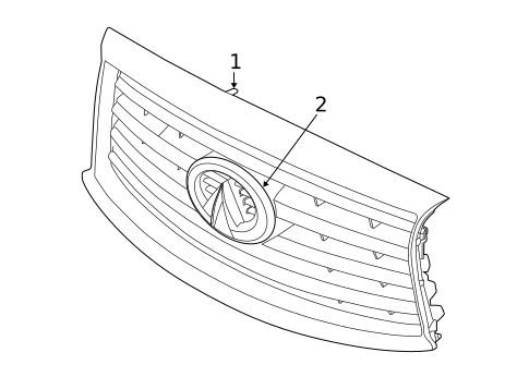 Grille & Components for 2013 INFINITI JX35 #0