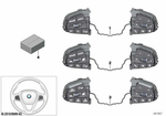 61319483000 - Vehicle Electrical System: Switch, Multifunct. Steering Wheel for BMW Image