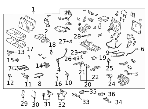 Rear Seat Components for 2009 Toyota Land Cruiser #3