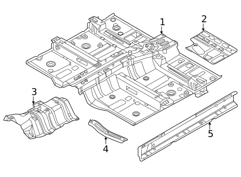 Floor & Rails for 2023 Kia Sportage #0