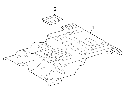 Rear Floor & Rails for 2007 Isuzu Ascender #0