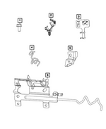 68678362AA - Electrical: Oxygen Sensor Bracket for Mopar Image image