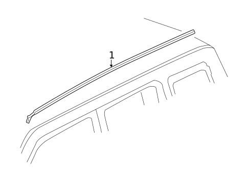 Exterior Trim - Roof for 2014 Jeep Patriot #0