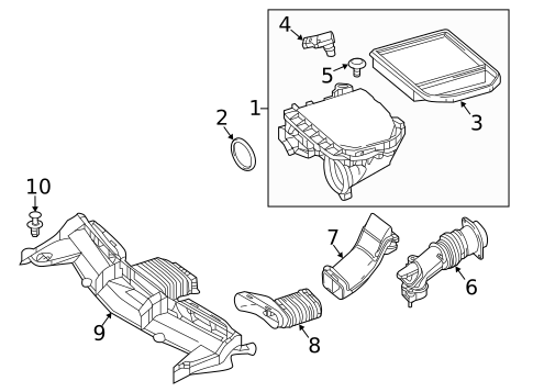 Air Intake for 2020 Mercedes-Benz E450 #1