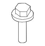 19204400 - Cooling System: Reservoir Assembly Mount Bolt for Pontiac: Vibe Image