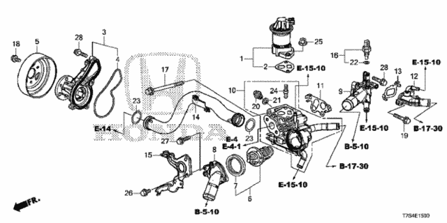 Water Pump for 2016 Honda HR-V #0