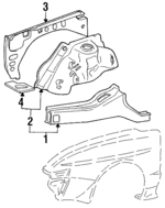 MB506205 - Body: Wheelhouse for Mopar Image
