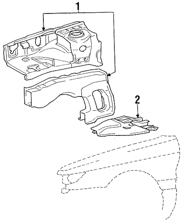 MB549965 - Body: Apron Assembly for Mopar Image