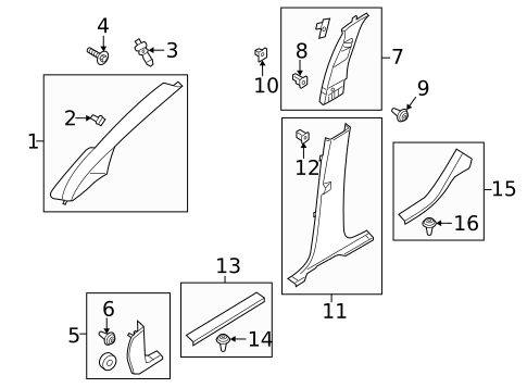 Interior Trim - Pillars for 2017 Ford C-Max #0