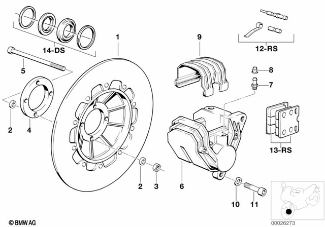 34111454721 - : Set Mounting Parts        for BMW-Motorrad Image