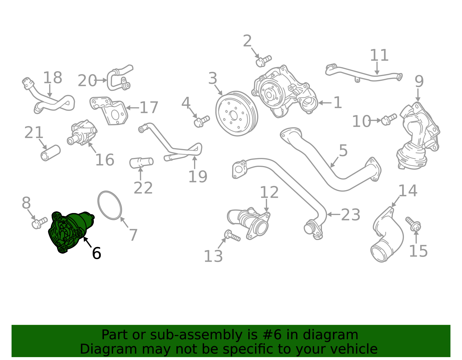2018-2025 Audi Housing 06M-121-115-P | Audi USA Parts